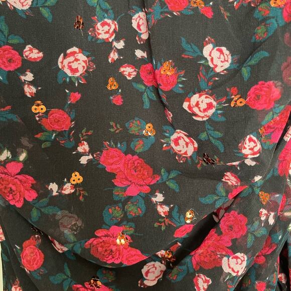 NWT For Love & Lemons Hawn Ruffle Floral Mini Dress S - Picture 8 of 12